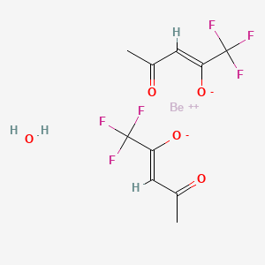 Beryllium 5,5,5-trifluoro-4-oxo-2-penten-2-olate hydrate