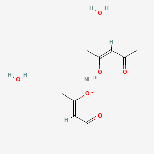 molecular formula C10 H14 O4 Ni . 2 H2 O B1143839 Nickel acetylacetonate hydrate CAS No. 14363-16-7