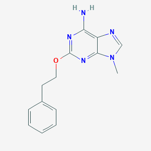 molecular formula C14H15N5O B114384 2-苯乙氧基-9-甲基腺嘌呤 CAS No. 147951-59-5
