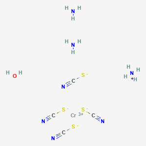 molecular formula C4H12CrN7OS4 B1143840 Ammonium reineckate monohydrate CAS No. 13573-17-6