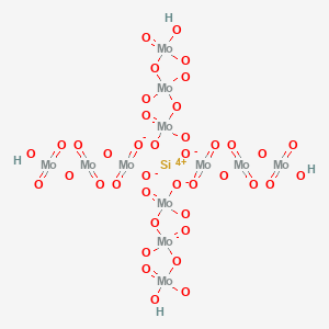 molecular formula H6Mo12O41Si B1143847 Hydroxy-[(oxido(dioxo)molybdenio)oxy-dioxomolybdenio]oxy-dioxomolybdenum;silicon(4+) CAS No. 11089-20-6