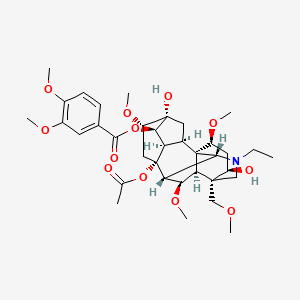 molecular formula C34H47NO10 B1143850 Pseudaconitine CAS No. 127-29-7