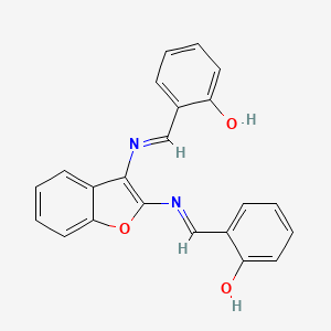 molecular formula C15H12N2O2 B1143855 N,N'-Bis-salicylidene-2,3-diamino-benzofuran CAS No. 15108-19-7