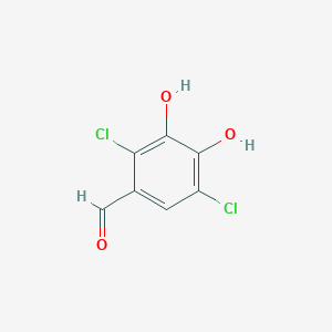 molecular formula C7H4Cl2O3 B114386 2,5-Dichloro-3,4-dihydroxybenzaldehyde CAS No. 152354-09-1