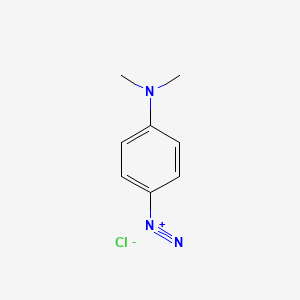 molecular formula C8H10N3.Cl.Cl2Zn B1143865 4-(N,N-Dimethylamino)benzenediazonium chloride CAS No. 13533-17-0