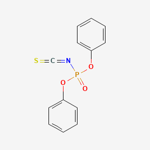 molecular formula C13H10NO3PS B1143883 Diphenoxyphosphinyl isothiocyanate CAS No. 13561-75-6