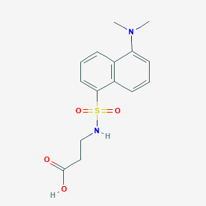 molecular formula C15H18N2O4S B1143896 3-[[5-(Dimethylamino)naphthalen-1-yl]sulfonylamino]propanoic acid CAS No. 1093-97-6