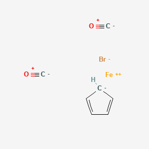 molecular formula C7H9BrFeO2 B1143913 Iron(2+) bromide cyclopenta-2,4-dien-1-ide--carbon monooxide (1/1/1/2) CAS No. 12078-20-5