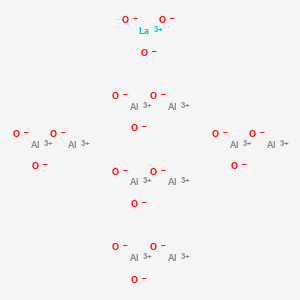 molecular formula Al11LaO18 B1143925 Undecaaluminium lanthanum octadecaoxide CAS No. 12043-90-2