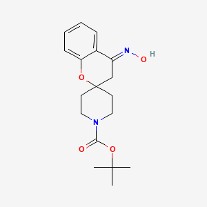 molecular formula C18H24N2O4 B1143927 (E)-tert-Butyl 4-(hydroxyimino)spiro[chroman-2,4'-piperidine]-1'-carboxylate CAS No. 1346497-68-4