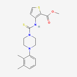 molecular formula C19H23N3O2S2 B11439304 Methyl 3-({[4-(2,3-dimethylphenyl)piperazin-1-yl]carbonothioyl}amino)thiophene-2-carboxylate 