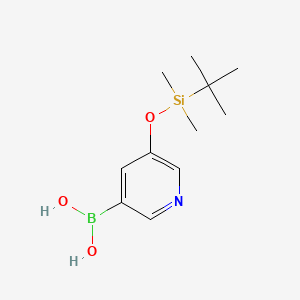 molecular formula C11H20BNO3Si B1143935 5-([tert-Butyl(dimethyl)silyl]oxy)pyridine-3-boronic acid CAS No. 1309982-37-3