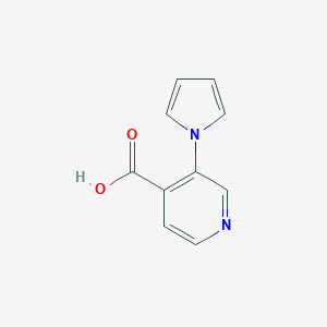molecular formula C10H8N2O2 B114394 3-pyrrol-1-ylpyridine-4-carboxylic Acid CAS No. 153716-51-9