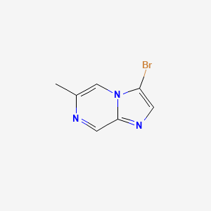 molecular formula C7H6BrN3 B1143942 3-Bromo-6-methylimidazo[1,2-A]pyrazine CAS No. 1276056-84-8