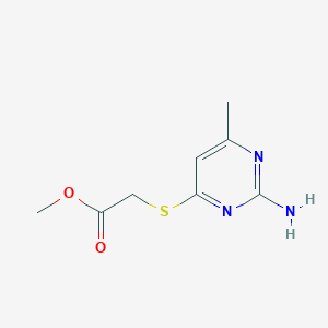 molecular formula C8H11N3O2S B11439732 Methyl [(2-amino-6-methylpyrimidin-4-yl)sulfanyl]acetate 