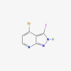 4-Bromo-3-iodo-1H-pyrazolo[3,4-b]pyridine