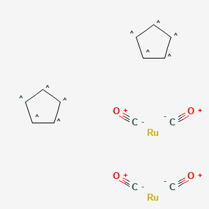 molecular formula C14H10O4Ru2 10* B1143997 双(环戊二烯基钌二羰基)二聚体 CAS No. 12132-87-5