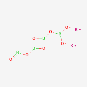 molecular formula K2B4O7-5H2O B1143999 Dipotassium tetraborate;Potassium borate CAS No. 12007-40-8
