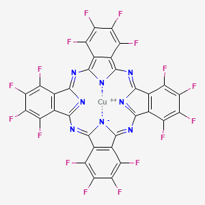 molecular formula C32CuF16N8 B1144002 Copper(II) 1,2,3,4,8,9,10,11,15,16,17,18,22,23,24,25-hexadecafluoro-29H,31H-phthalocyanine CAS No. 14916-87-1