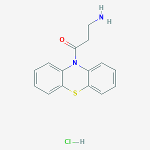 molecular formula C15H14N2OS B1144007 3-Amino-1-phenothiazin-10-yl-propan-1-one hydrochloride CAS No. 14359-62-7