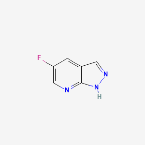 molecular formula C6H4FN3 B1144010 5-Fluoro-1H-pyrazolo[3,4-B]pyridine CAS No. 1256788-84-7