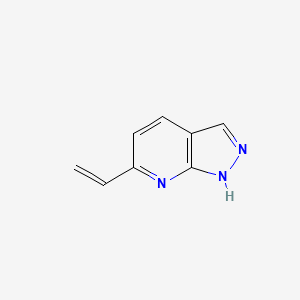 molecular formula C8H7N3 B1144013 6-Vinyl-1H-pyrazolo[3,4-b]pyridine CAS No. 1374651-64-5