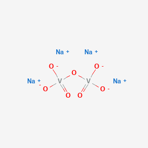 molecular formula Na4O7V2 B1144019 Sodium pyrovanadate CAS No. 13517-26-5