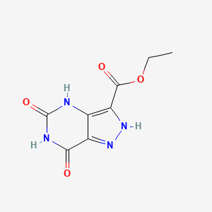 molecular formula C8H8N4O4 B1144020 ethyl 5,7-dioxo-4,5,6,7-tetrahydro-1H-pyrazolo[4,3-d]pyrimidine-3-carboxylate CAS No. 1207175-72-1