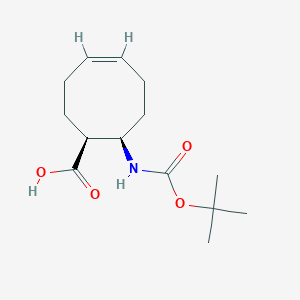 molecular formula C14H23NO4 B1144026 cis-8-tert-Butoxycarbonylamino-cyclooct-4-enecarboxylic acid CAS No. 1214974-89-6