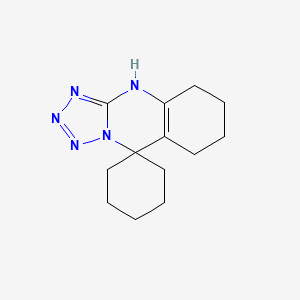 molecular formula C13H19N5 B11440283 spiro[5,6,7,8-tetrahydro-4H-tetrazolo[5,1-b]quinazoline-9,1'-cyclohexane] 