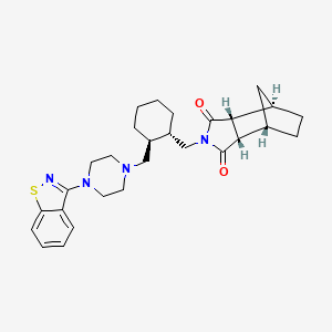 molecular formula C28H36N4O2S B1144043 (3AR,4R,7S,7aS)-2-(((1S,2S)-2-((4-(benzo[d]isothiazol-3-yl)piperazin-1-yl)methyl)cyclohexyl)methyl)hexahydro-1H-4,7-methanoisoindole-1,3(2H)-dione CAS No. 1318074-27-9