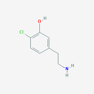molecular formula C8H10ClNO B114405 2-(4-Chloro-3-hydroxyphenyl)ethylamine CAS No. 144181-26-0