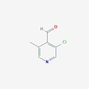 molecular formula C7H6ClNO B1144063 3-Chloro-5-methylisonicotinaldehyde CAS No. 1256812-64-2