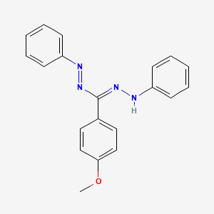 molecular formula C20H18N4O B1144065 1,5-二苯基-3-(4-甲氧基苯基)formazan CAS No. 16929-09-2