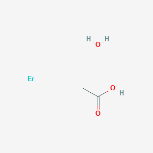 molecular formula C6H17ErO10 B1144066 Acetic acid;erbium;hydrate CAS No. 15280-57-6