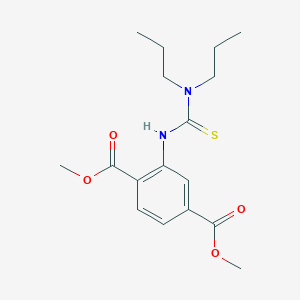 molecular formula C17H24N2O4S B11440767 Dimethyl 2-{[(dipropylamino)carbonothioyl]amino}terephthalate 