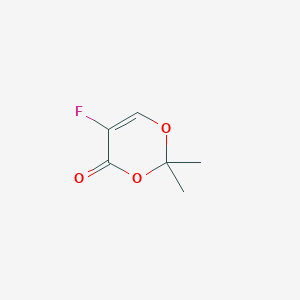 molecular formula C6H7FO3 B114408 5-Fluoro-2,2-dimethyl-1,3-dioxin-4-one CAS No. 144765-13-9