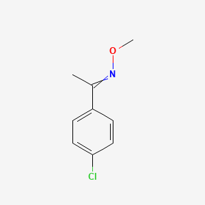 molecular formula C9H10ClNO B1144084 1-(4-Chlorophenyl)ethylidene(methoxy)amine CAS No. 1219940-12-1