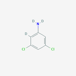 molecular formula C6H2Cl2D3N B1144085 3,5-二氯苯胺-d3 CAS No. 1219795-03-5