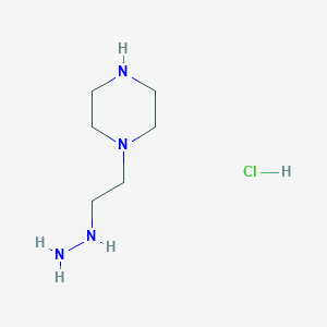1-(2-(piperazin-1-yl)ethyl)hydrazine HCl