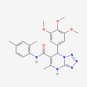 molecular formula C23H26N6O4 B11440876 N-(2,4-dimethylphenyl)-5-methyl-7-(3,4,5-trimethoxyphenyl)-4,7-dihydrotetrazolo[1,5-a]pyrimidine-6-carboxamide 