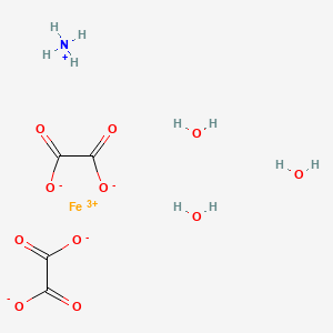 molecular formula C4H10FeNO11 B1144097 Ferric ammonium oxalate trihydrate CAS No. 13268-42-3