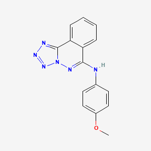 molecular formula C15H12N6O B11441014 N-(4-methoxyphenyl)tetrazolo[5,1-a]phthalazin-6-amine 