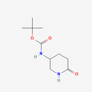 molecular formula C10H18N2O3 B1144102 (R)-tert-Butyl (6-oxopiperidin-3-yl)carbamate CAS No. 1228566-94-6
