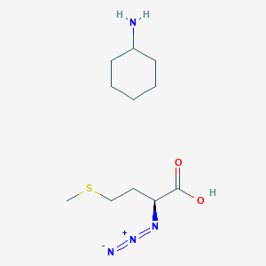 molecular formula C11H22N4O2S B1144106 (2S)-2-azido-4-methylsulfanylbutanoic acid;cyclohexanamine CAS No. 1217445-93-6