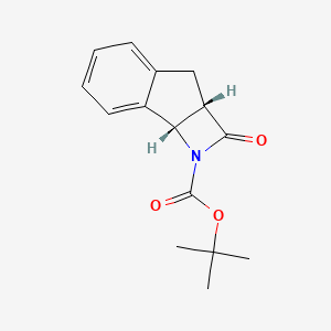 molecular formula C15H17NO3 B1144107 tert-butyl (2aS,7bS)-2-oxo-3,7b-dihydro-2aH-indeno[1,2-b]azete-1-carboxylate CAS No. 1212389-36-0