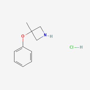 molecular formula C10H14ClNO B1144108 3-Methyl-3-phenoxyazetidine HCl CAS No. 1323362-91-9