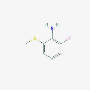 molecular formula C7H8FNS B114412 2-Fluoro-6-(methylsulfanyl)aniline CAS No. 144851-60-5
