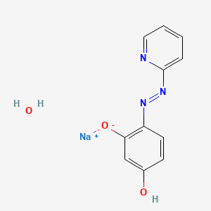 molecular formula C11H10N3NaO3 B1144133 Sodium 4-(2-pyridylazo)resorcinol monohydrate CAS No. 16593-81-0