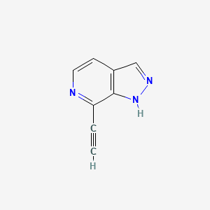 molecular formula C8H5N3 B1144146 7-Ethynyl-1H-pyrazolo[3,4-c]pyridine CAS No. 1374651-96-3